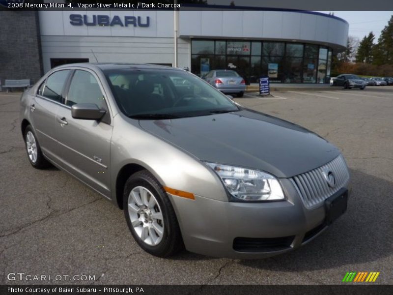 Vapor Silver Metallic / Dark Charcoal 2008 Mercury Milan I4