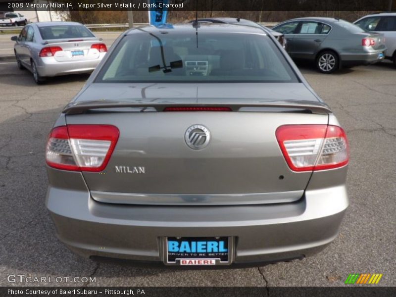 Vapor Silver Metallic / Dark Charcoal 2008 Mercury Milan I4