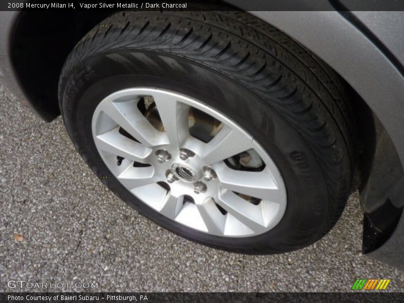 Vapor Silver Metallic / Dark Charcoal 2008 Mercury Milan I4