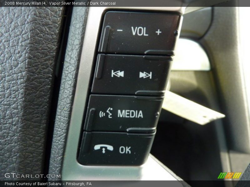Vapor Silver Metallic / Dark Charcoal 2008 Mercury Milan I4