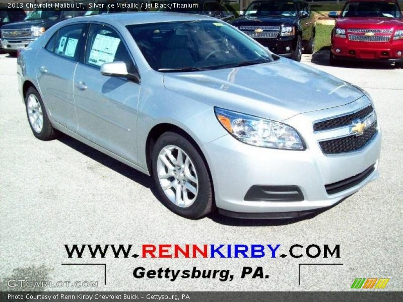 Silver Ice Metallic / Jet Black/Titanium 2013 Chevrolet Malibu LT