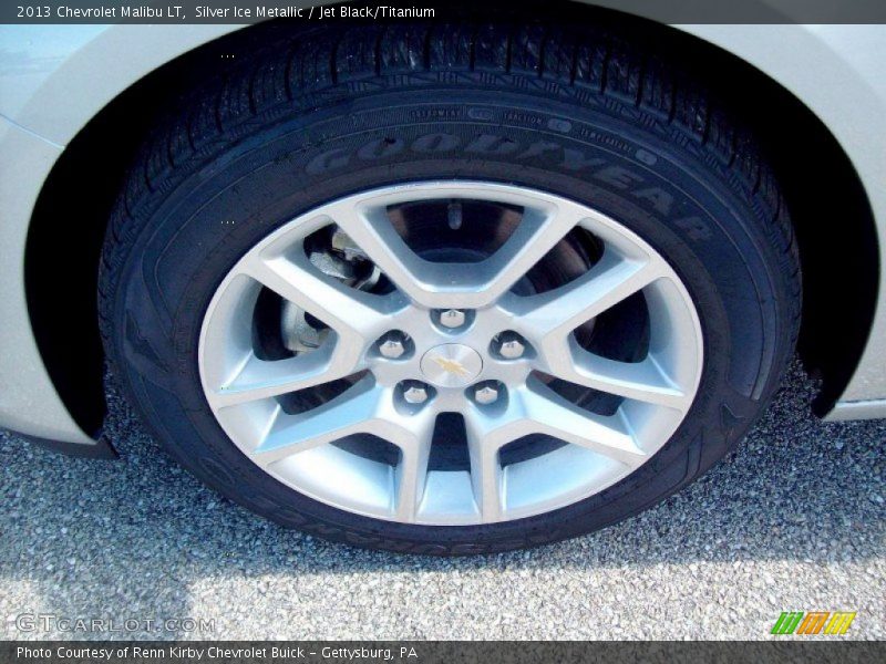 Silver Ice Metallic / Jet Black/Titanium 2013 Chevrolet Malibu LT