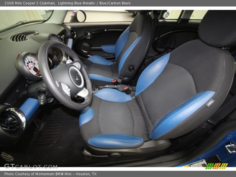 Blue/Carbon Black Interior - 2008 Cooper S Clubman 