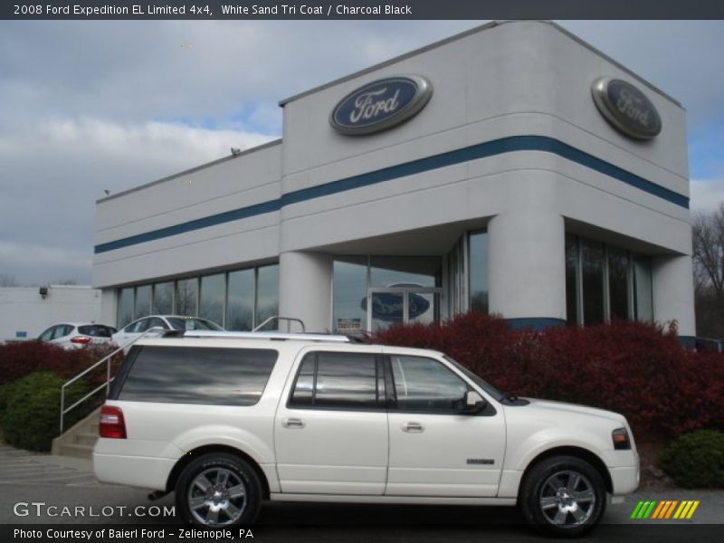 White Sand Tri Coat / Charcoal Black 2008 Ford Expedition EL Limited 4x4