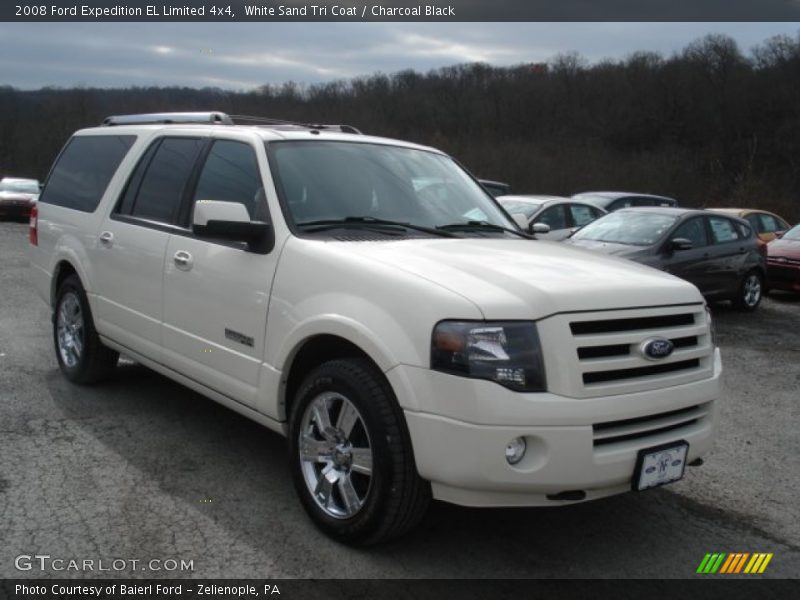 White Sand Tri Coat / Charcoal Black 2008 Ford Expedition EL Limited 4x4