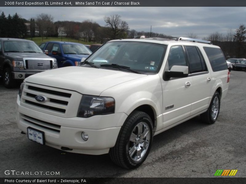 White Sand Tri Coat / Charcoal Black 2008 Ford Expedition EL Limited 4x4