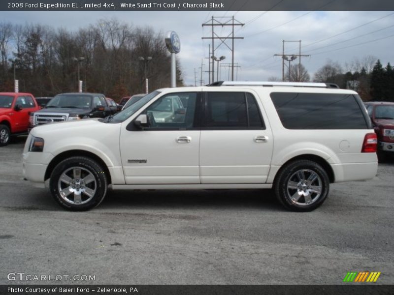 White Sand Tri Coat / Charcoal Black 2008 Ford Expedition EL Limited 4x4