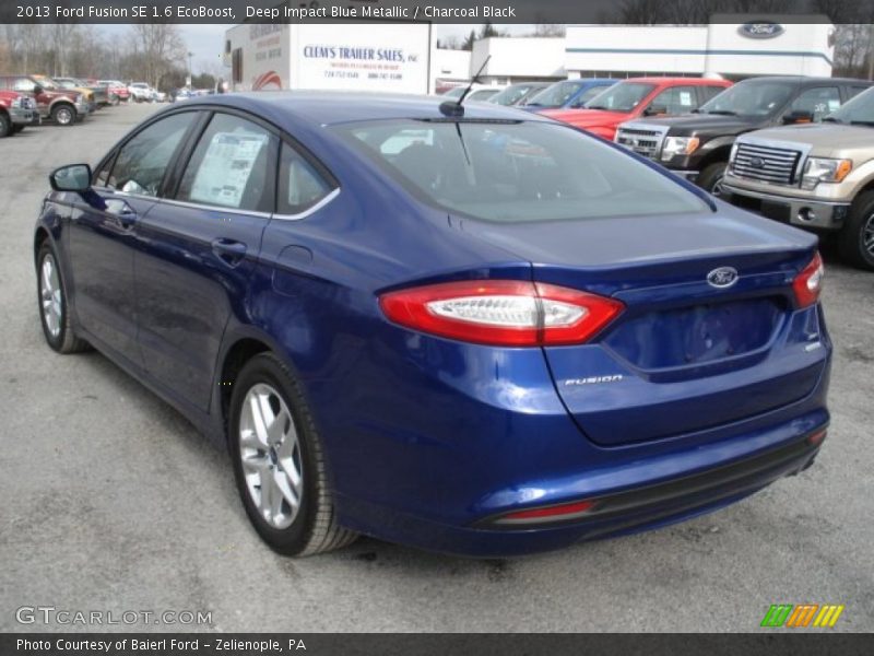 Deep Impact Blue Metallic / Charcoal Black 2013 Ford Fusion SE 1.6 EcoBoost