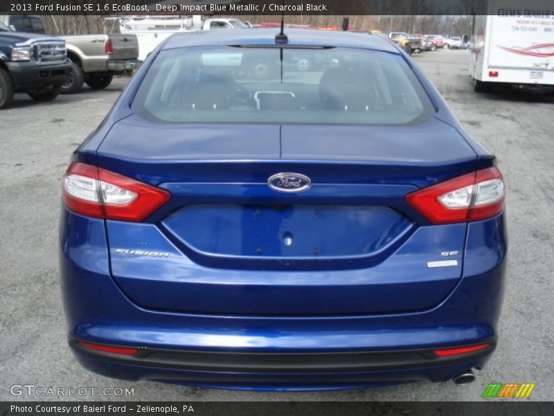 Deep Impact Blue Metallic / Charcoal Black 2013 Ford Fusion SE 1.6 EcoBoost