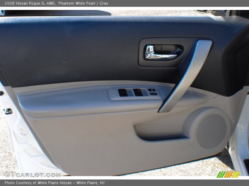 Phantom White Pearl / Gray 2008 Nissan Rogue SL AWD