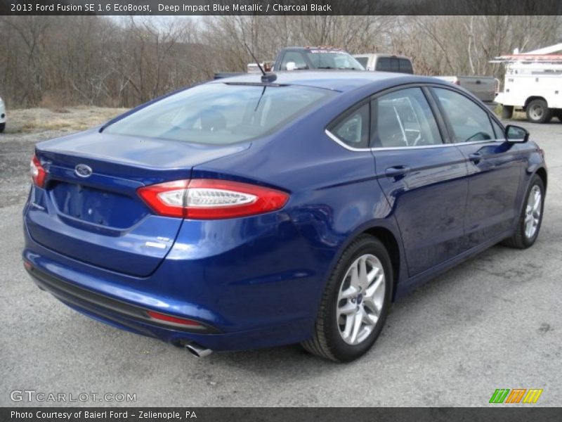 Deep Impact Blue Metallic / Charcoal Black 2013 Ford Fusion SE 1.6 EcoBoost