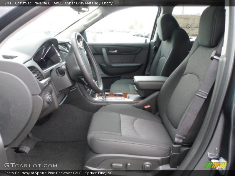 Cyber Gray Metallic / Ebony 2013 Chevrolet Traverse LT AWD