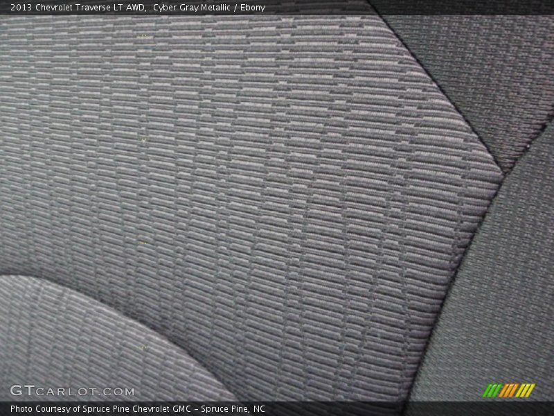 Cyber Gray Metallic / Ebony 2013 Chevrolet Traverse LT AWD