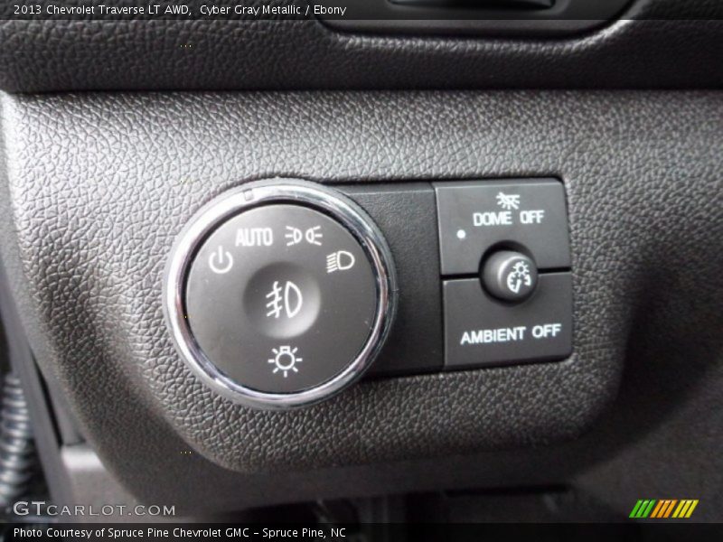 Cyber Gray Metallic / Ebony 2013 Chevrolet Traverse LT AWD
