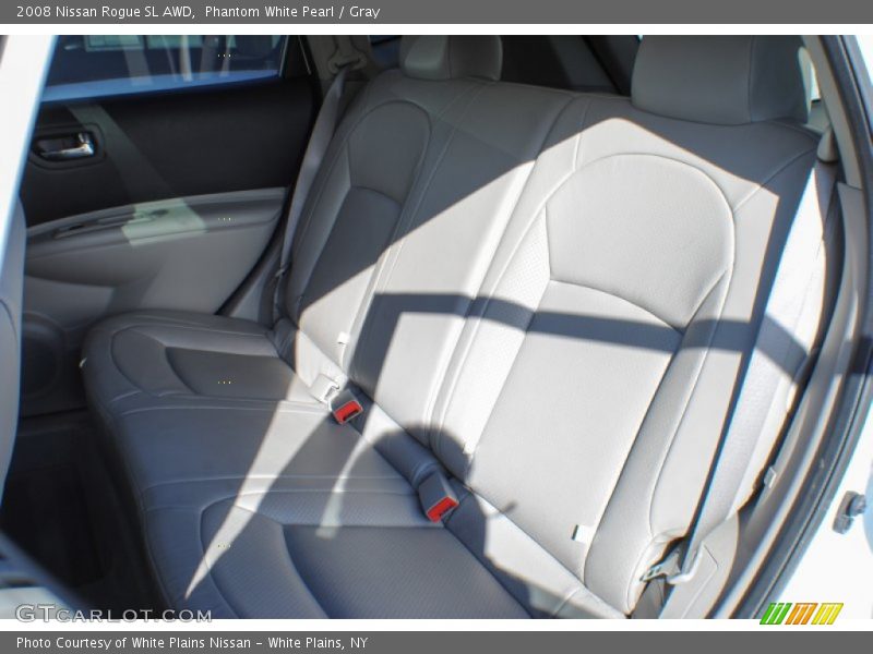 Phantom White Pearl / Gray 2008 Nissan Rogue SL AWD