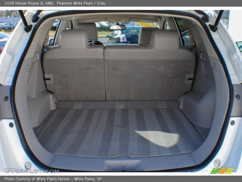 Phantom White Pearl / Gray 2008 Nissan Rogue SL AWD