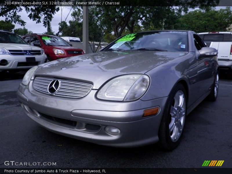 Pewter Metallic / Charcoal 2004 Mercedes-Benz SLK 320 Roadster