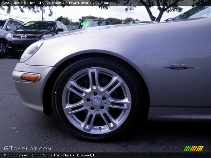 Pewter Metallic / Charcoal 2004 Mercedes-Benz SLK 320 Roadster