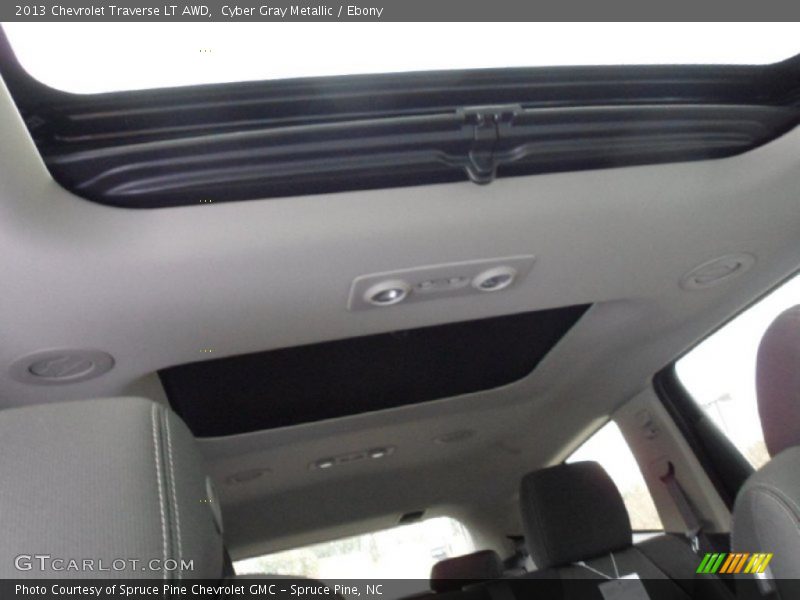 Cyber Gray Metallic / Ebony 2013 Chevrolet Traverse LT AWD