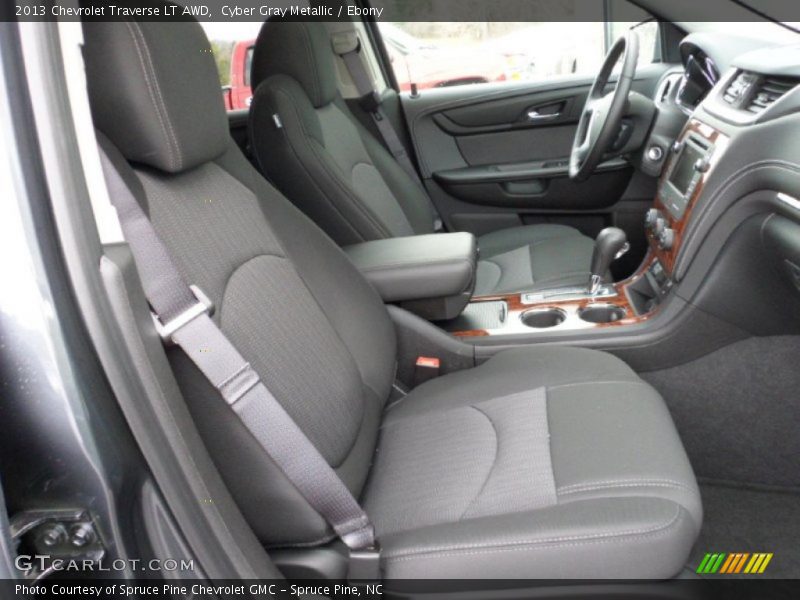 Cyber Gray Metallic / Ebony 2013 Chevrolet Traverse LT AWD