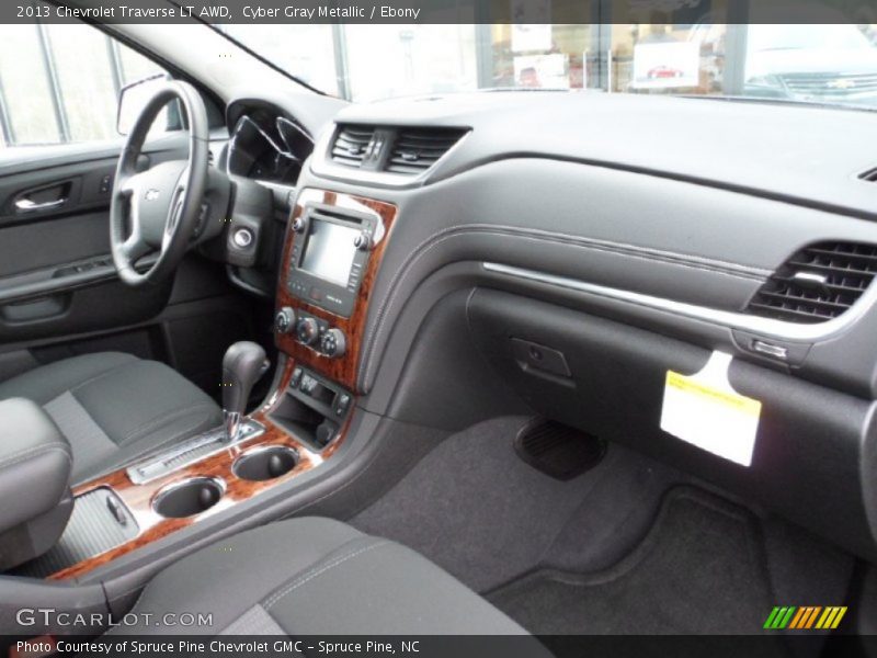 Cyber Gray Metallic / Ebony 2013 Chevrolet Traverse LT AWD