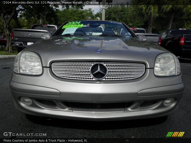 Pewter Metallic / Charcoal 2004 Mercedes-Benz SLK 320 Roadster