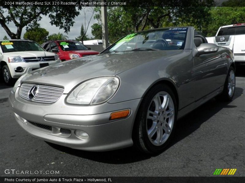 Pewter Metallic / Charcoal 2004 Mercedes-Benz SLK 320 Roadster