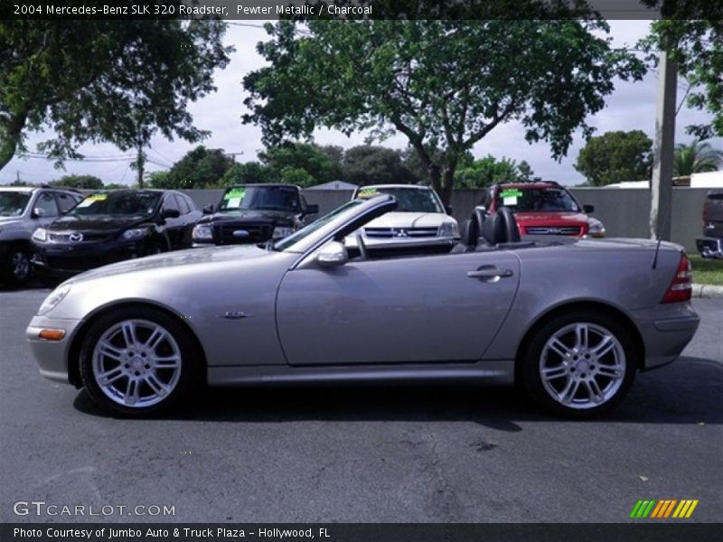 Pewter Metallic / Charcoal 2004 Mercedes-Benz SLK 320 Roadster