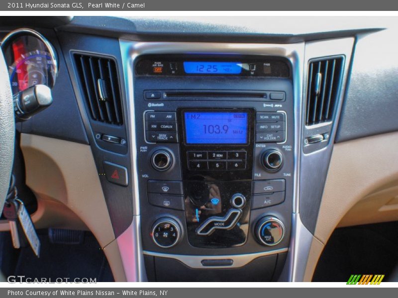 Pearl White / Camel 2011 Hyundai Sonata GLS