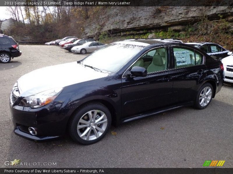 Deep Indigo Pearl / Warm Ivory Leather 2013 Subaru Legacy 2.5i Limited