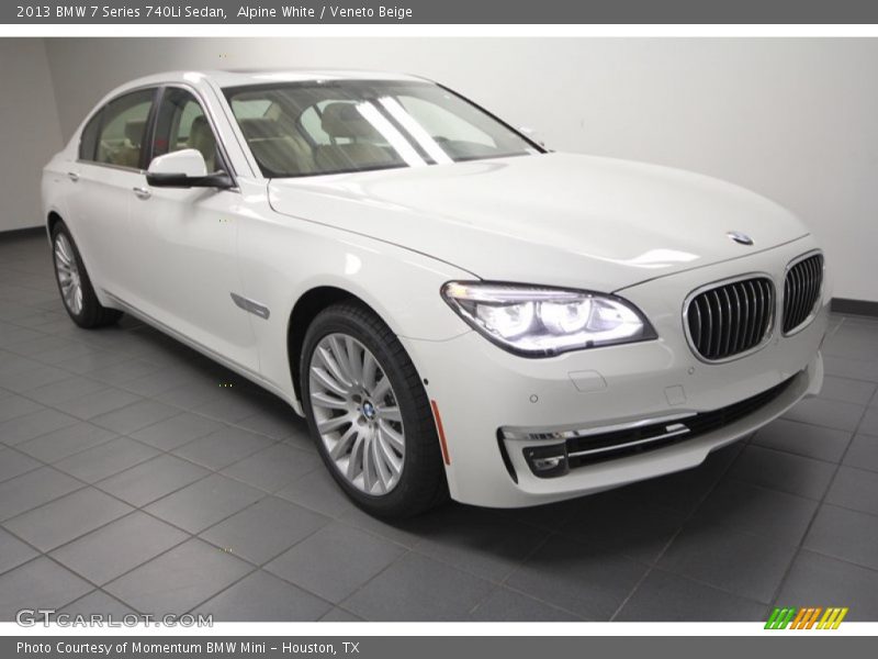 Alpine White / Veneto Beige 2013 BMW 7 Series 740Li Sedan