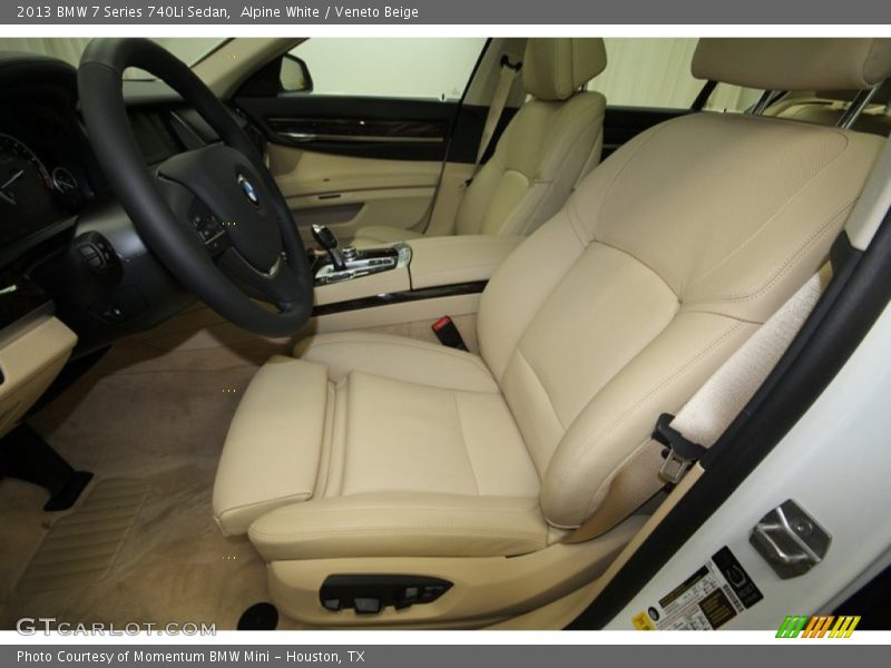 Alpine White / Veneto Beige 2013 BMW 7 Series 740Li Sedan