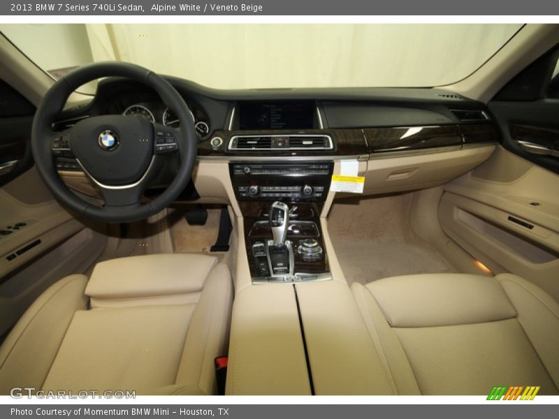 Alpine White / Veneto Beige 2013 BMW 7 Series 740Li Sedan
