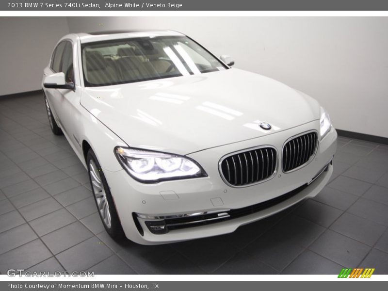 Alpine White / Veneto Beige 2013 BMW 7 Series 740Li Sedan