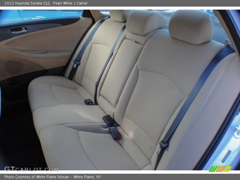 Pearl White / Camel 2011 Hyundai Sonata GLS