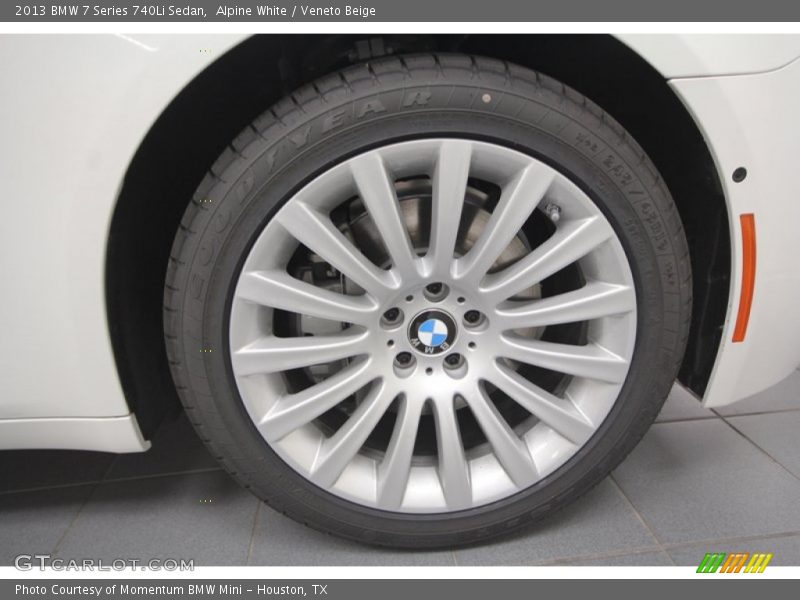 Alpine White / Veneto Beige 2013 BMW 7 Series 740Li Sedan