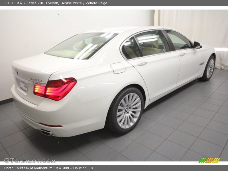 Alpine White / Veneto Beige 2013 BMW 7 Series 740Li Sedan