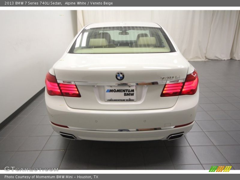 Alpine White / Veneto Beige 2013 BMW 7 Series 740Li Sedan