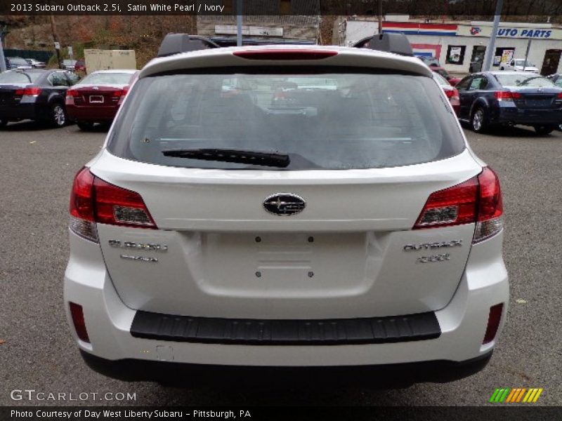 Satin White Pearl / Ivory 2013 Subaru Outback 2.5i