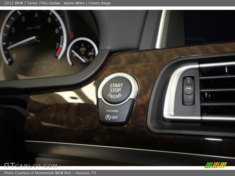 Alpine White / Veneto Beige 2013 BMW 7 Series 740Li Sedan