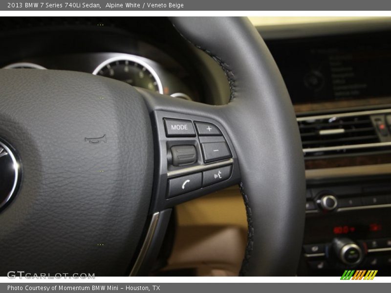 Alpine White / Veneto Beige 2013 BMW 7 Series 740Li Sedan