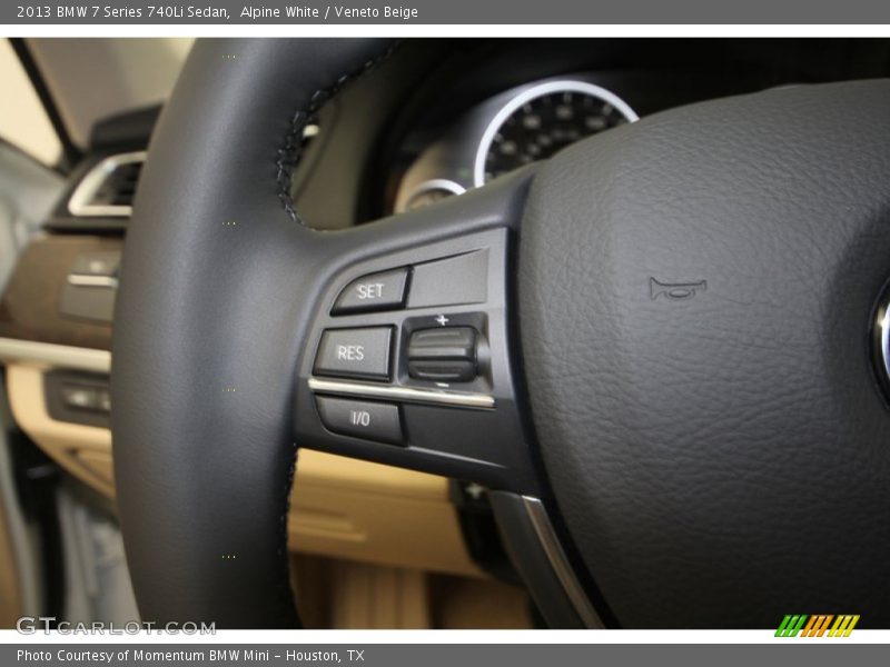 Alpine White / Veneto Beige 2013 BMW 7 Series 740Li Sedan