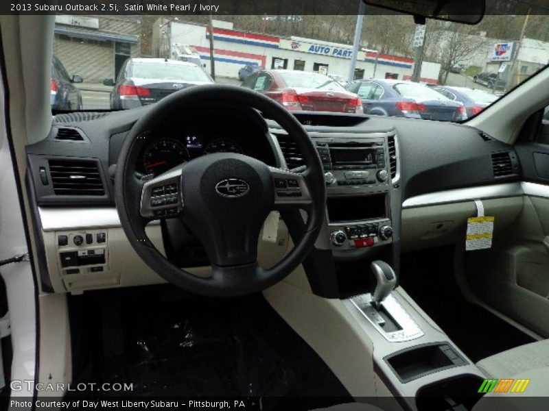 Satin White Pearl / Ivory 2013 Subaru Outback 2.5i