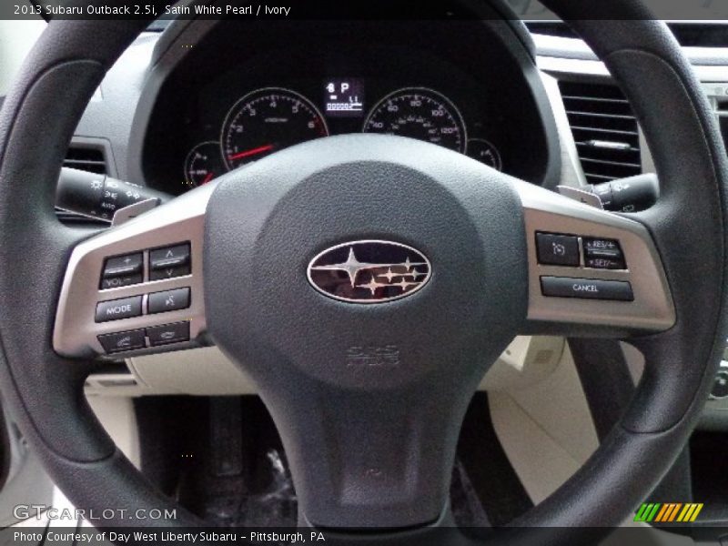 Satin White Pearl / Ivory 2013 Subaru Outback 2.5i