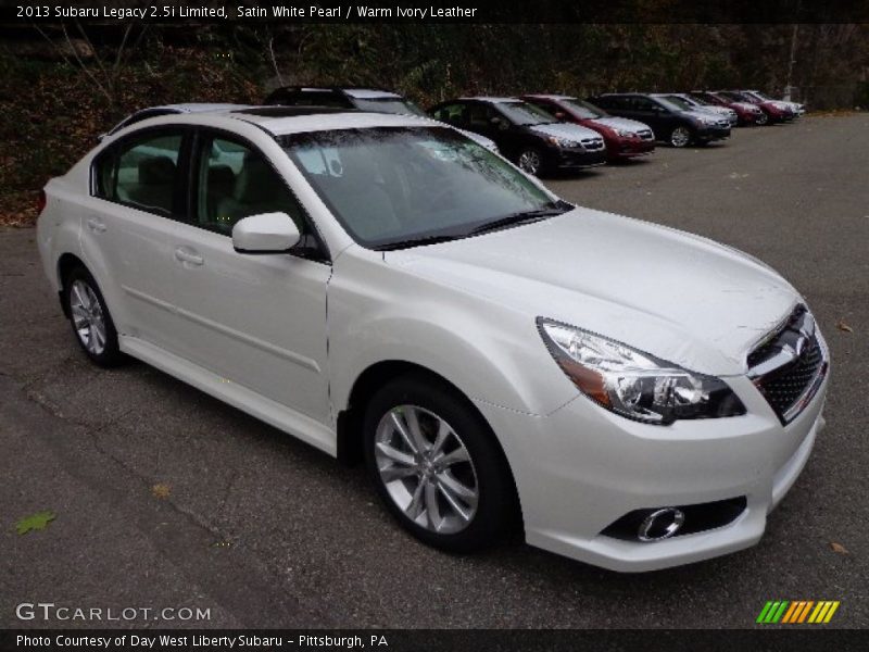 Satin White Pearl / Warm Ivory Leather 2013 Subaru Legacy 2.5i Limited