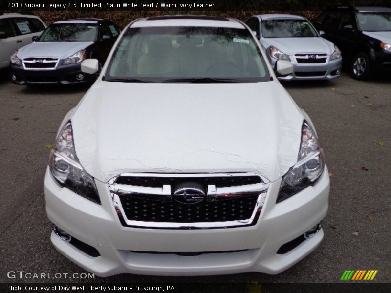 Satin White Pearl / Warm Ivory Leather 2013 Subaru Legacy 2.5i Limited