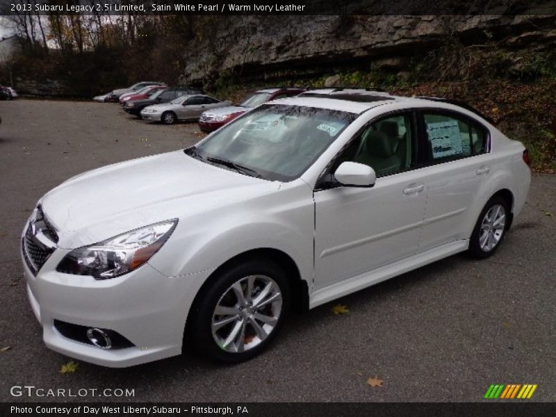 Satin White Pearl / Warm Ivory Leather 2013 Subaru Legacy 2.5i Limited