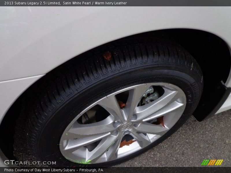 Satin White Pearl / Warm Ivory Leather 2013 Subaru Legacy 2.5i Limited