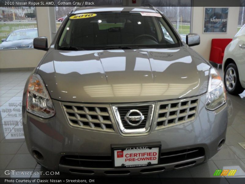 Gotham Gray / Black 2010 Nissan Rogue SL AWD