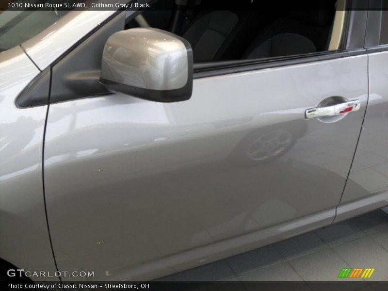 Gotham Gray / Black 2010 Nissan Rogue SL AWD